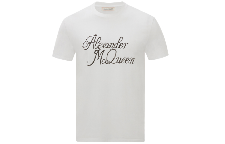 

Футболка мужская белая Alexander McQueen