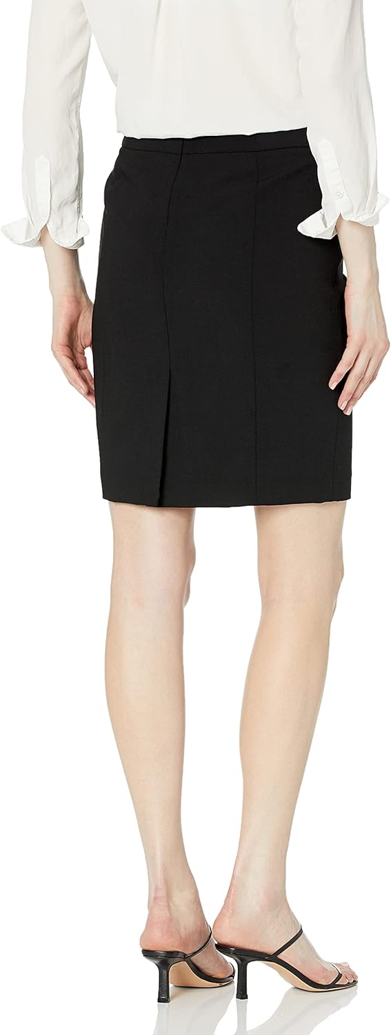 Женская юбка-костюм Calvin Klein Classic Fit Straight Lux (стандартного и большого размера), Black — фото 2