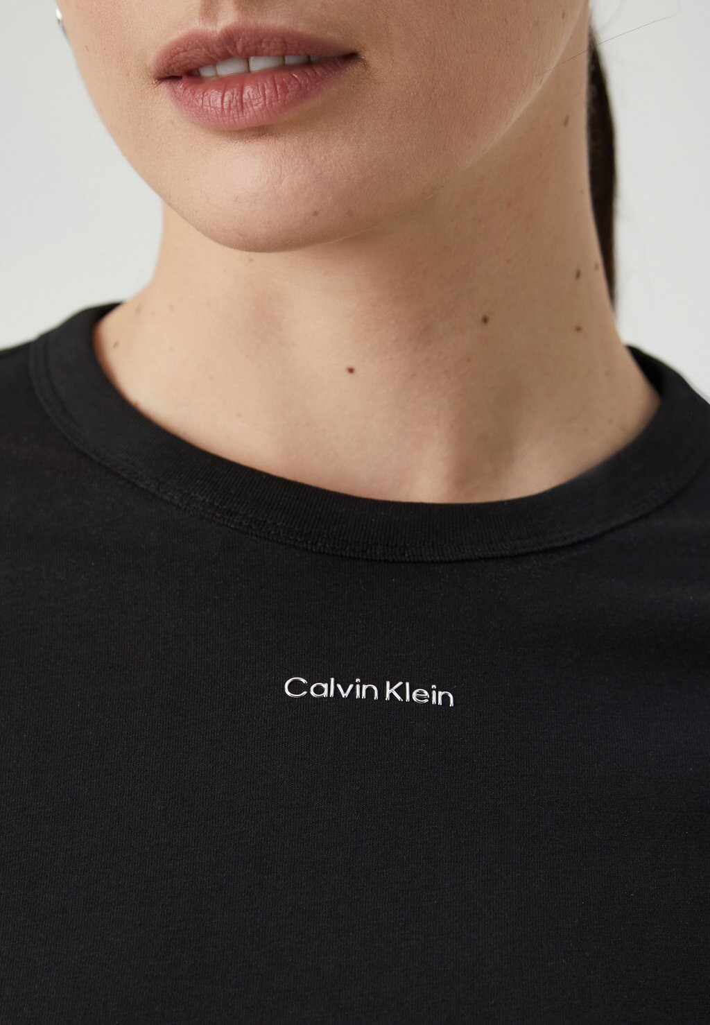 

Топ с длинным рукавом Nano Logo Slim Calvin Klein, черный