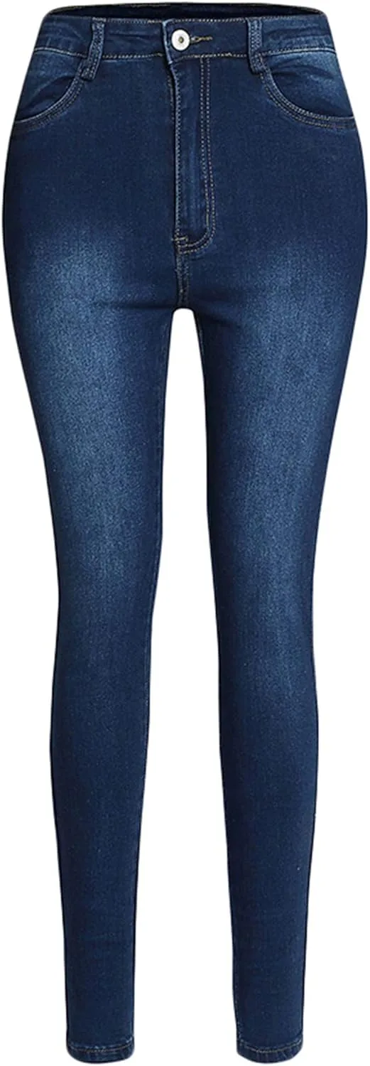 

Andongnywell женские джинсы с высокой талией и застежкой на пуговицах