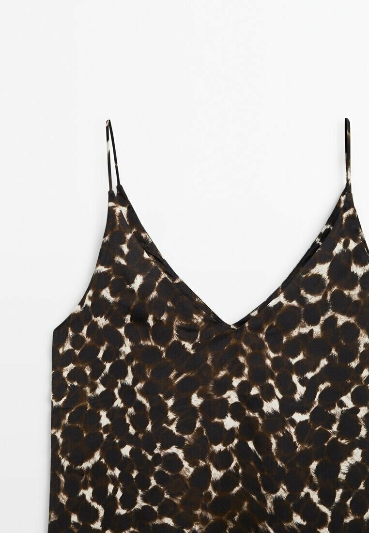 

Топ STRAPPY ANIMAL Massimo Dutti, крапчатый темно-коричневый