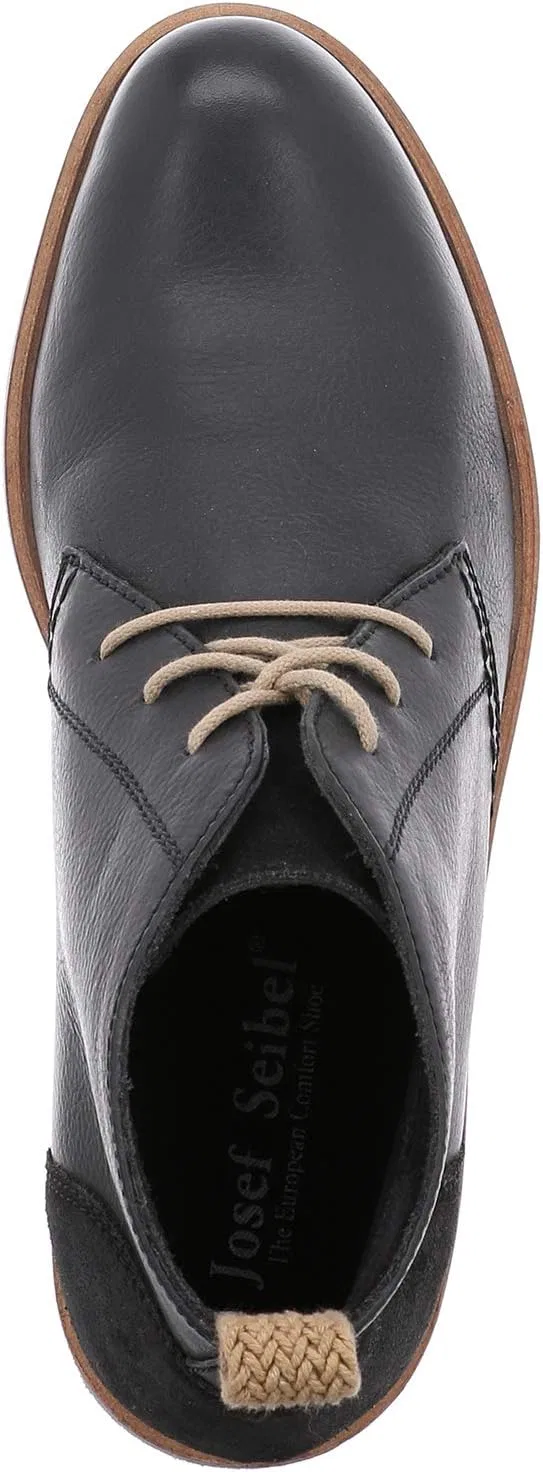 Мужские ботинки Josef Seibel Stanley 02 Classic, цвет коньяк, Black 100 — фото 3