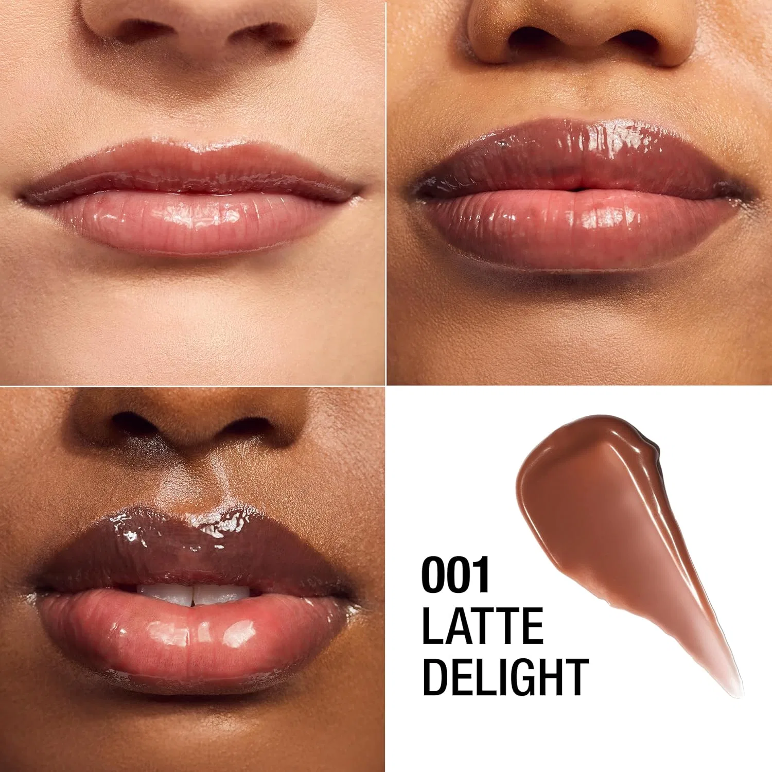 Тинтованный бальзам для губ «High Shine Butter Me Up Lip Butter Balm» от Manhattan, оттенок 001 Latte Delight Manhattan, 001 Latte Delight — фото 4
