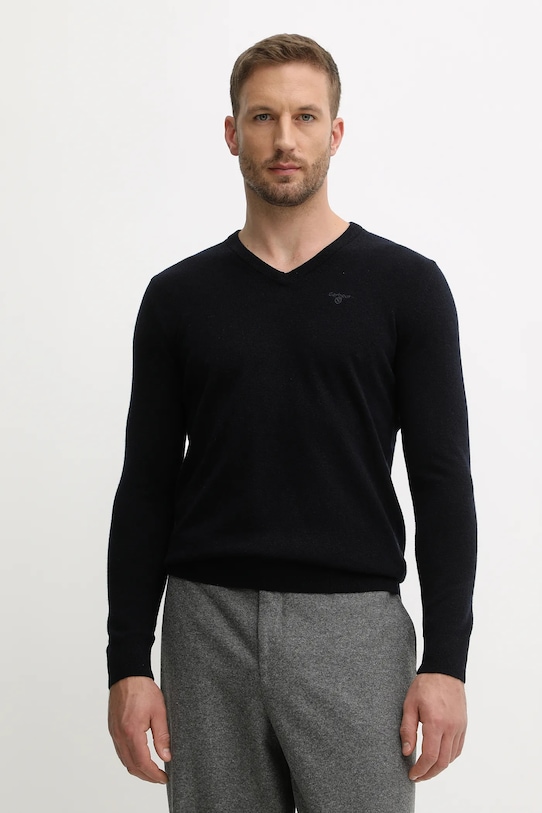 

Шерстяной свитер Barbour, темно-синий