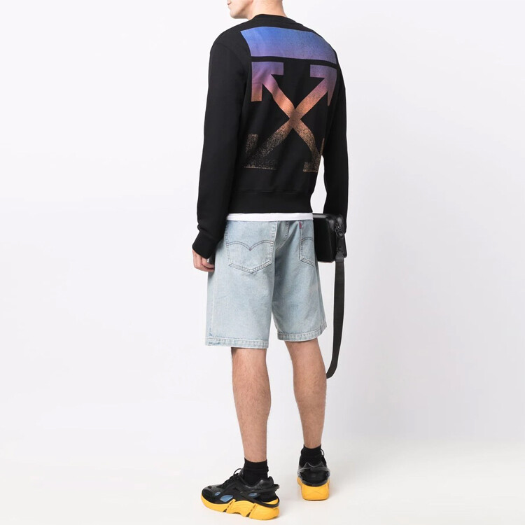 Толстовка мужская Off-White Degrade Arrows, черный — фото 4