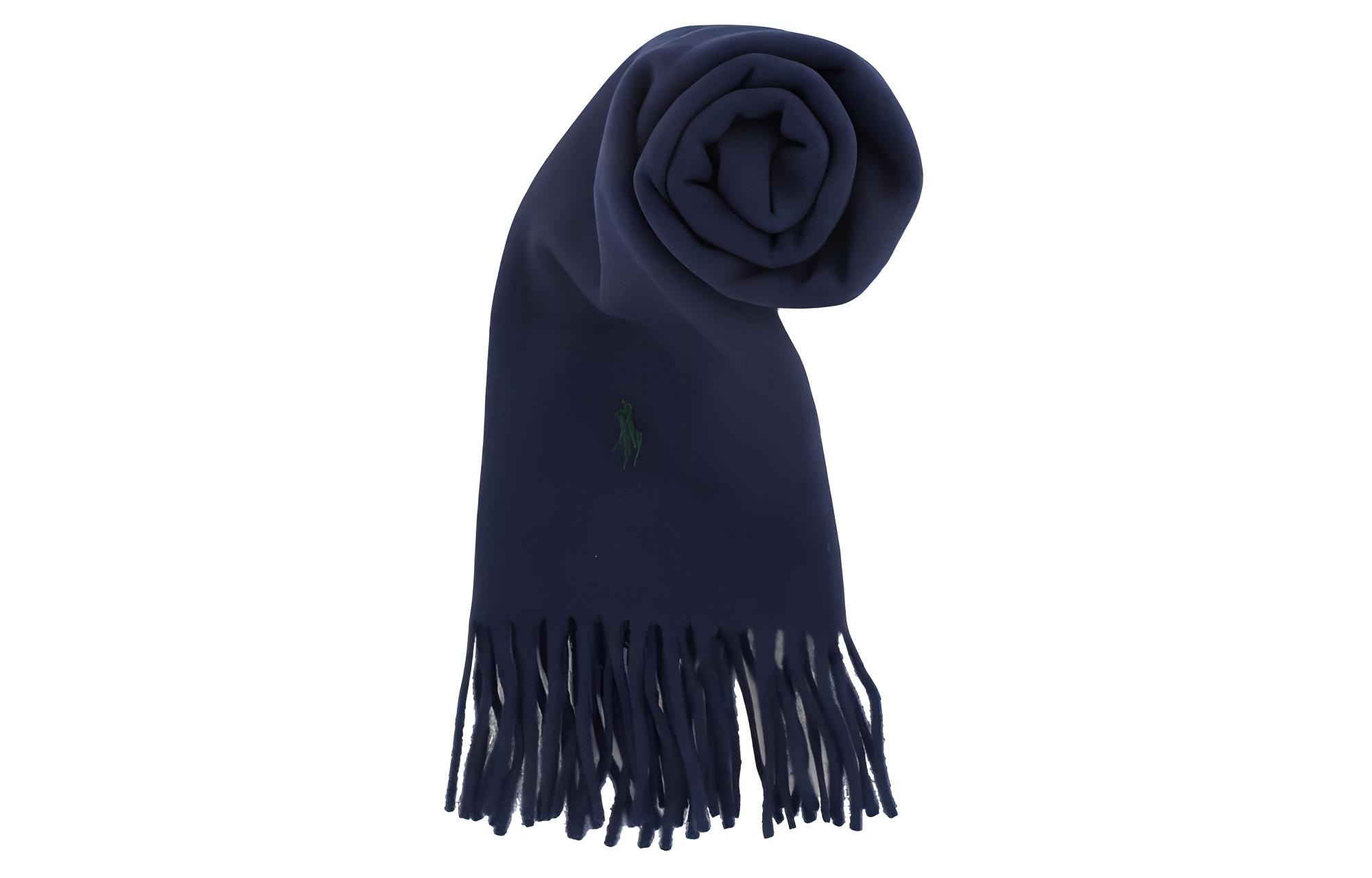 

Вязаный шарф женский синий Polo Ralph Lauren