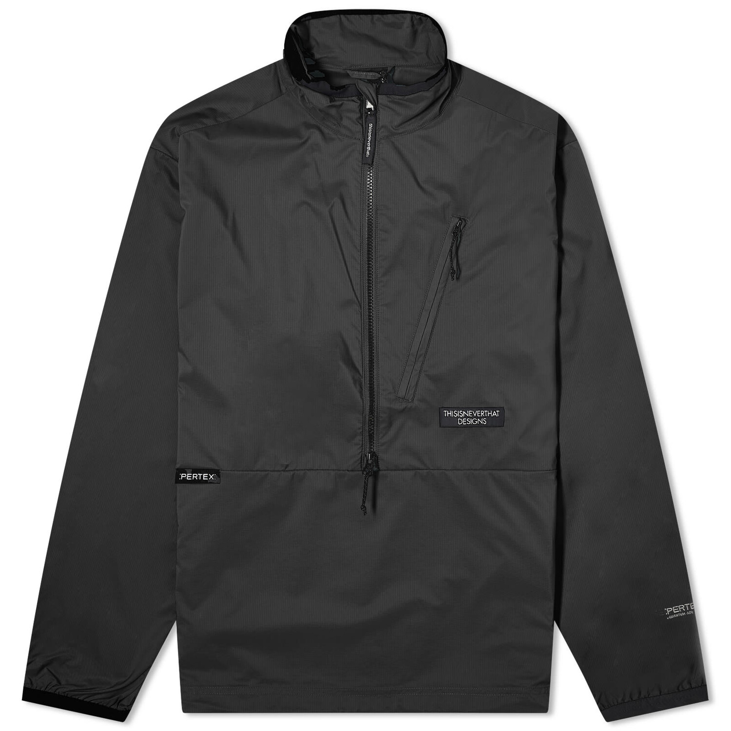 

Куртка Thisisneverthat Pertex Qa Half Zip Pullover, черный