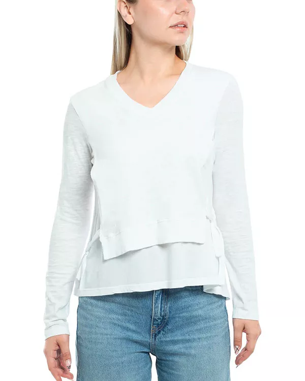 

Футболка из смешанных материалов, двухслойная Wilt Clothing, белый