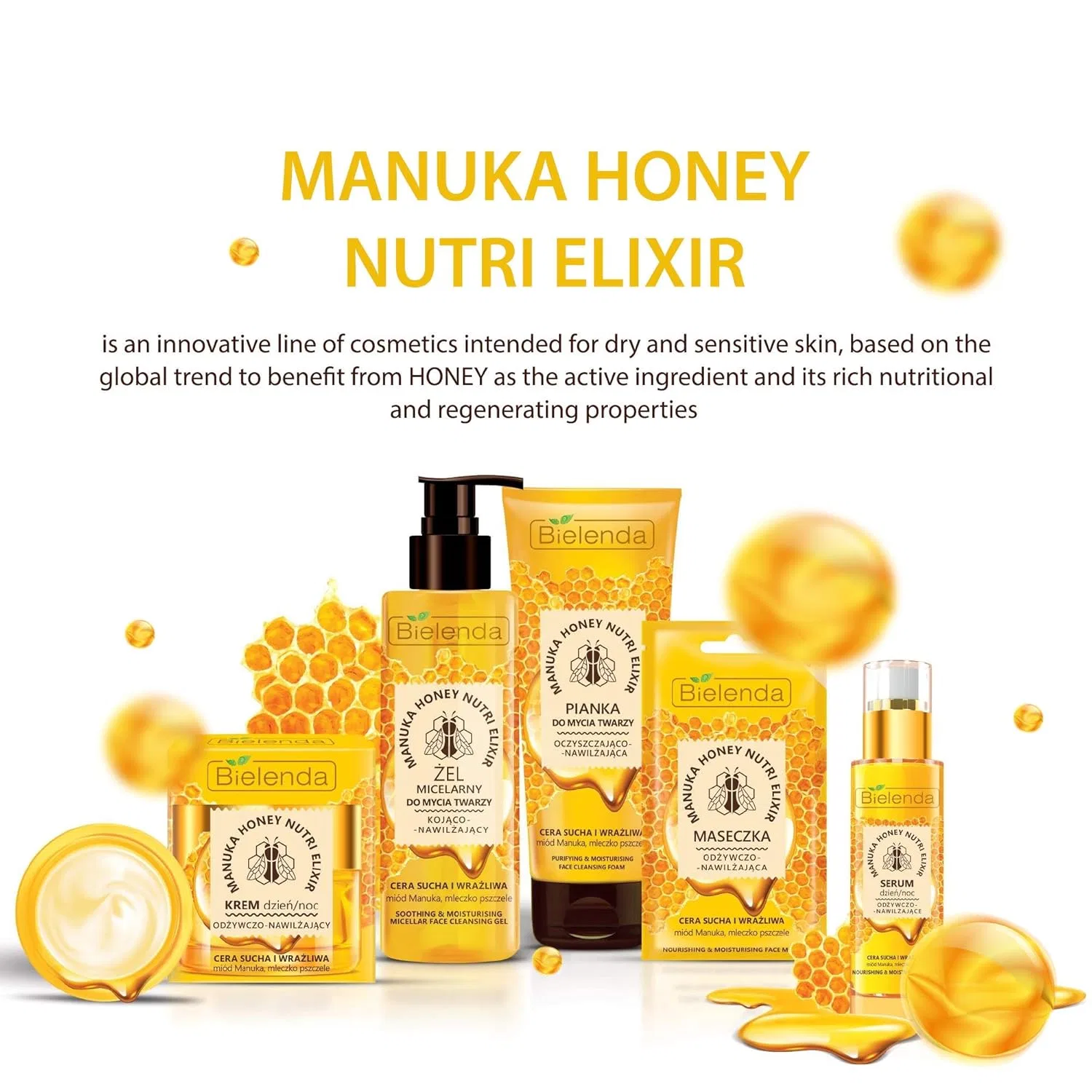 Крем для лица Bielenda — Увлажняющий и питательный дневной/ночной Manuka Honey Nutri Elixir — фото 4