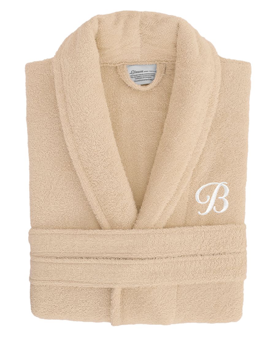 

Халат унисекс из махровой ткани, 100% турецкий хлопок, с шрифтом Linum Font Linum Home, цвет beige b