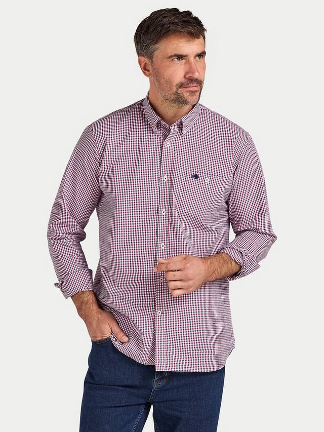 

Хлопковая рубашка Regular Fit в клетку Raging Bull, Multi