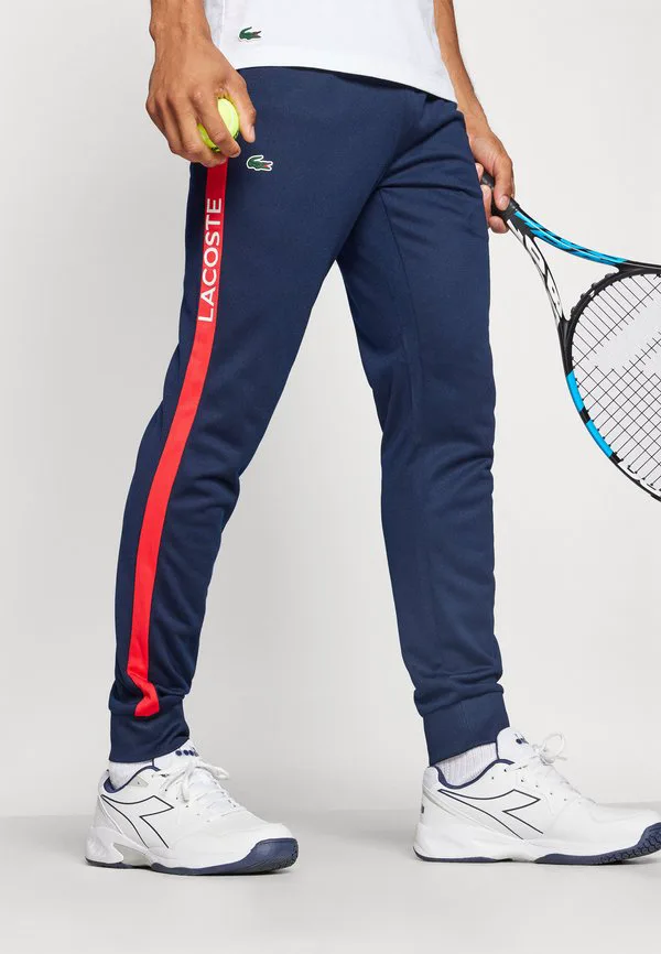 Спортивные штаны для тенниса Lacoste Sport, Navy Blue/Grenadine — фото 4