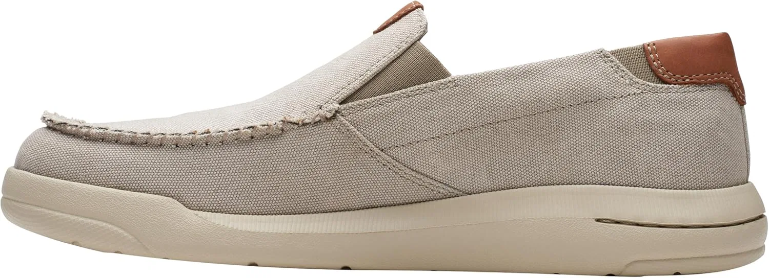 Мужские мокасины Clarks Driftlite Step, Light Grey Combi — фото 2