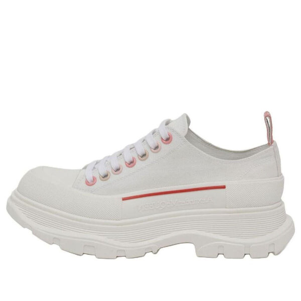 Кроссовки tread slick 45mm lace up sneakers 'white pink' Alexander Mcqueen, белый