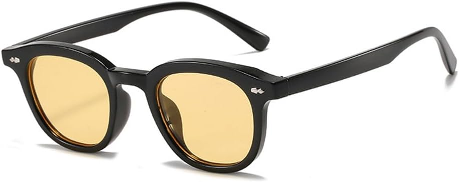 

Круглые солнцезащитные очки для женщин с декоративными заклепками, желейного цвета, UV400, для мужчин, с леопардовым принтом, для занятий спортом на открытом воздухе, бега и верховой езды UYPTK, Black Yellow