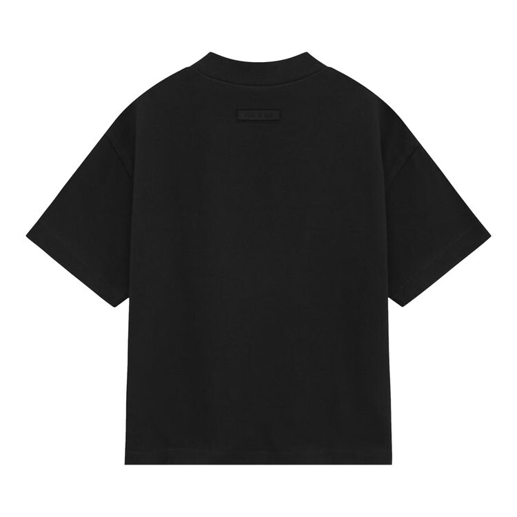 Футболка Fear of God Essentials Kids Heavy Jersey Crewneck T-Shirt, черный — фото 2