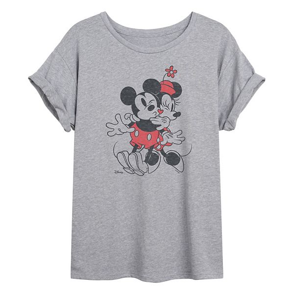 

Футболка Juniors Mickey & Minnie Mouse Heart Vintage Disney, Heather Gray
