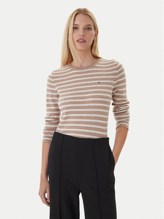

Свитер regular fit WW0WW40264 Tommy Hilfiger, бежевый