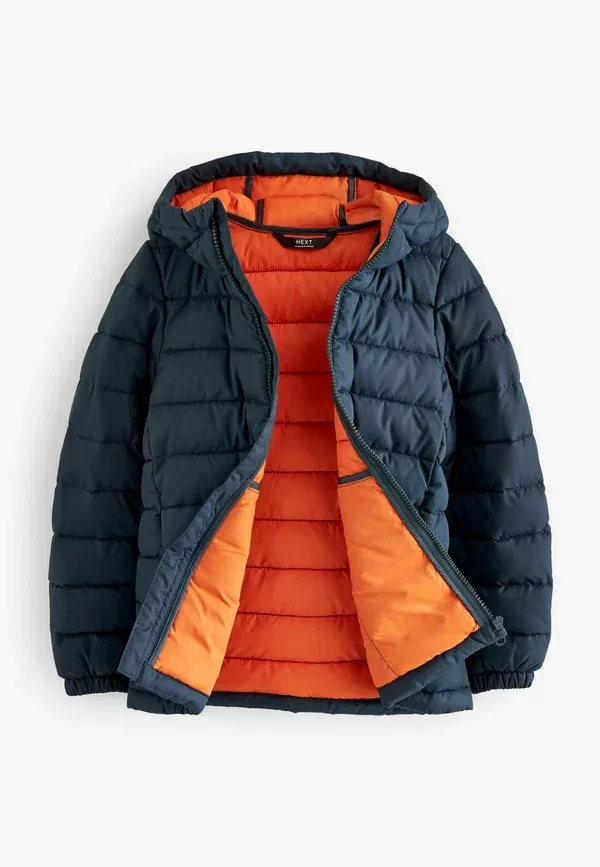 Куртка зимняя средней плотности Next, navy blue, темно-синяя — фото 4