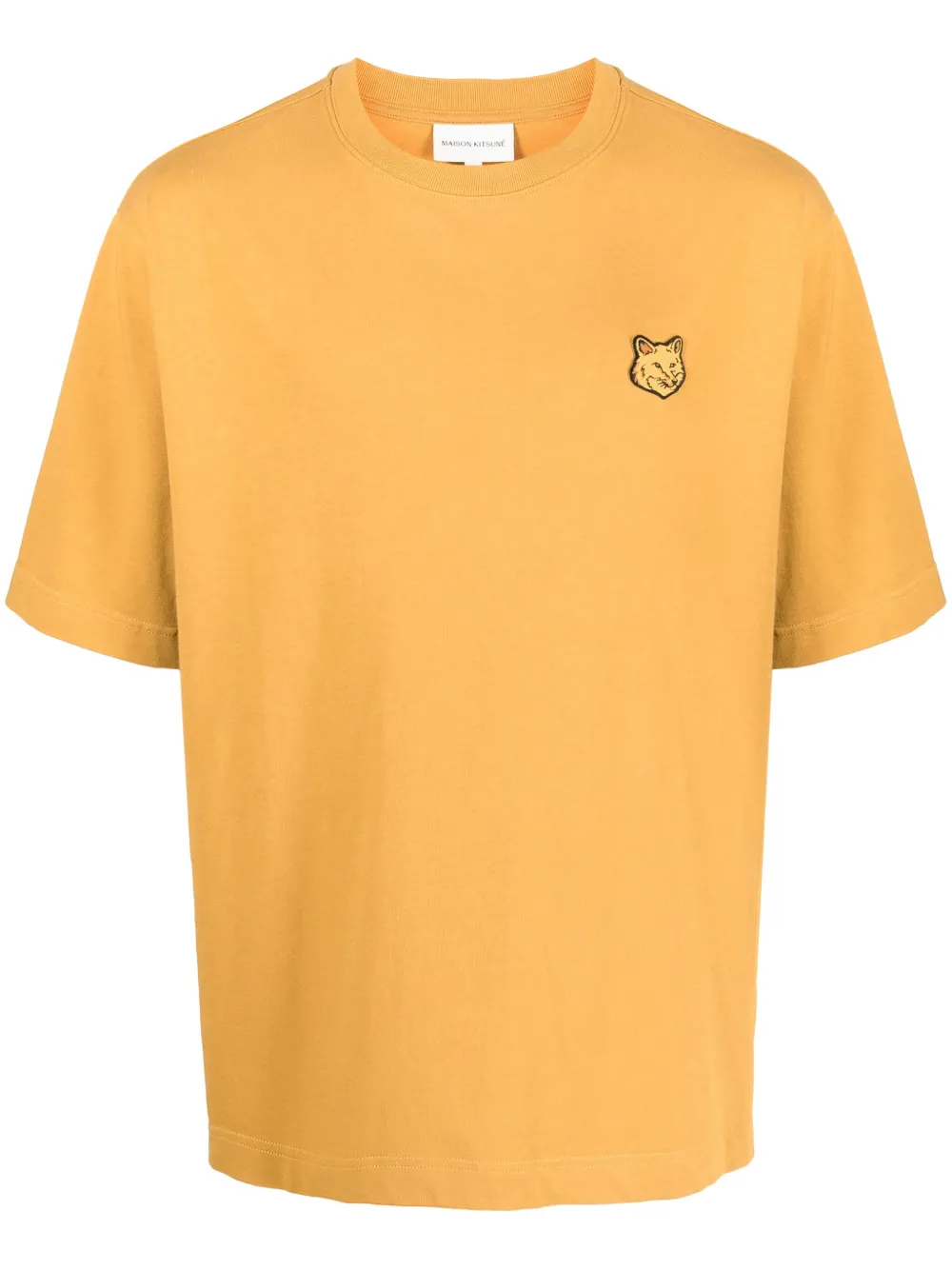 

Футболка с нашивкой Maison Kitsuné, желтый