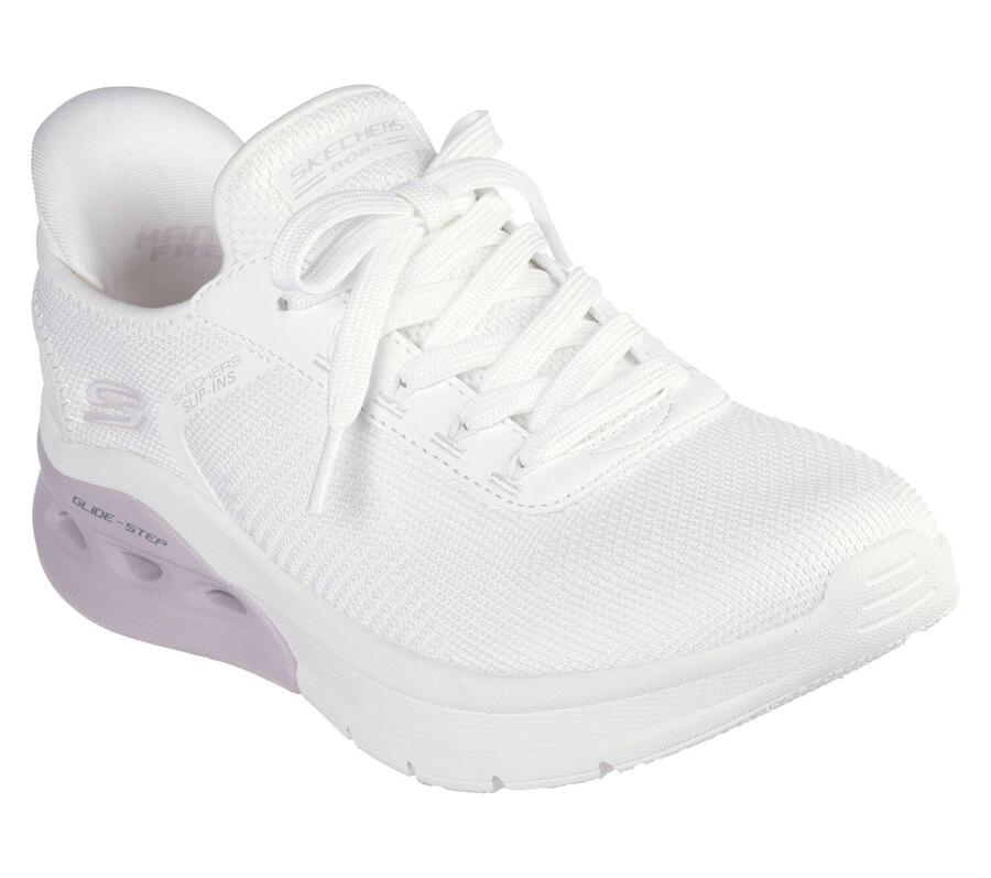 SKECHERS Женские кроссовки BOBS ARC WAVES 2.0 NOW IT Slip-On белого цвета