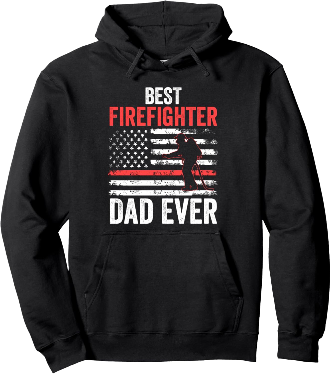 

Лучший папа-пожарный на свете! Толстовка пожарного Fireman Firefighter Officer Gift Idea, черный