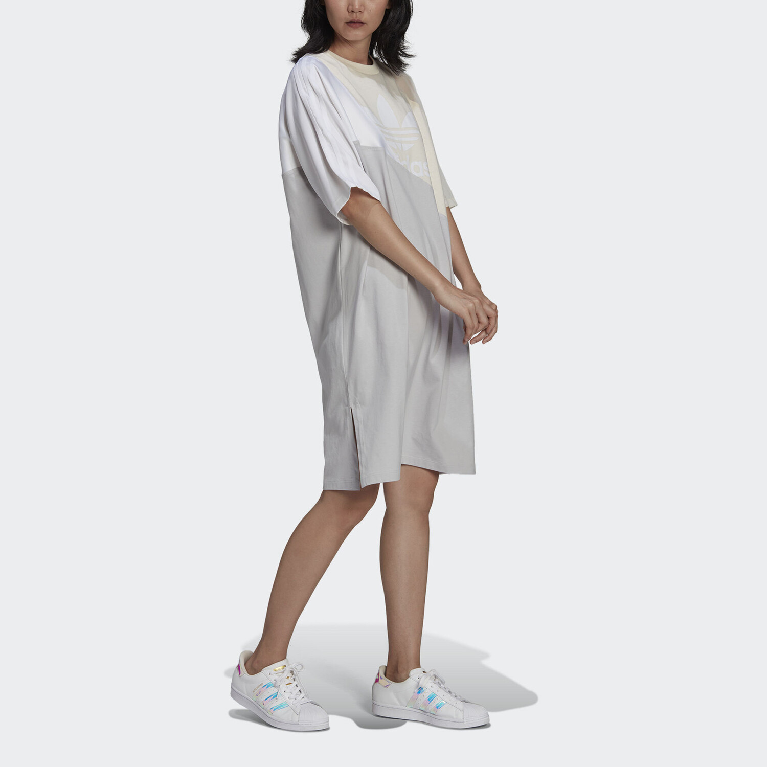 Платье ADICOLOR с короткими рукавами женское желтое Adidas Originals — фото 4