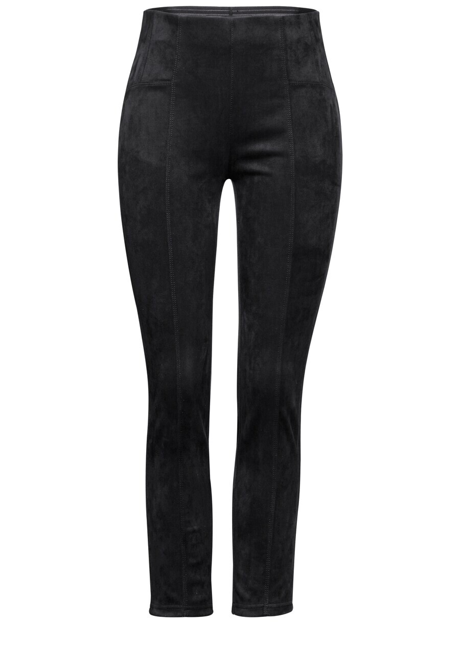 

Кожаные штаны STREET ONE Slim fit Pants, черный