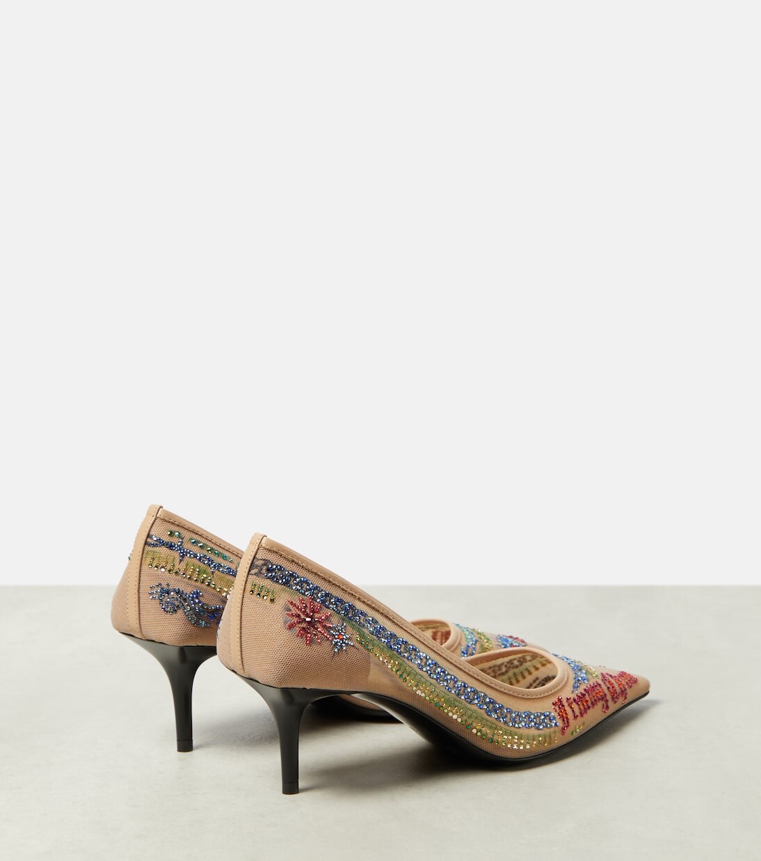 Туфли-лодочки из коллекции jean paul gaultier с сетчатой отделкой Jimmy Choo, мультиколор — фото 3