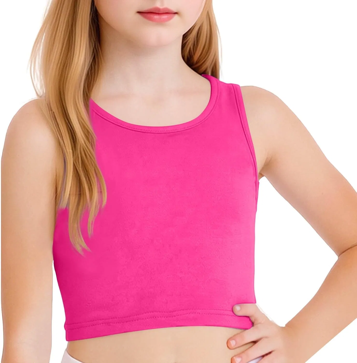 Детская майка-борцовка спортивная AOREUGL, hot pink — фото 3