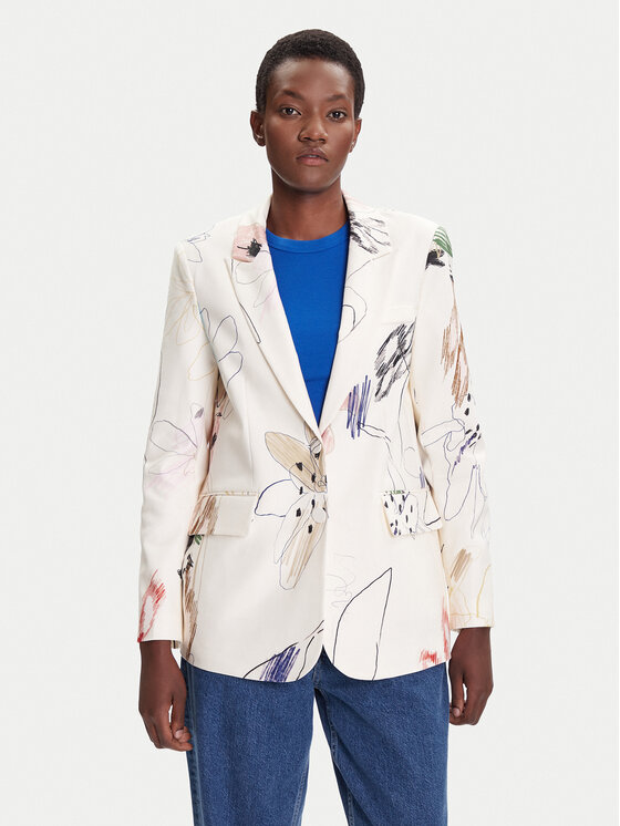 

Пиджак regular fit Arty 25WWEW21 Desigual, белый