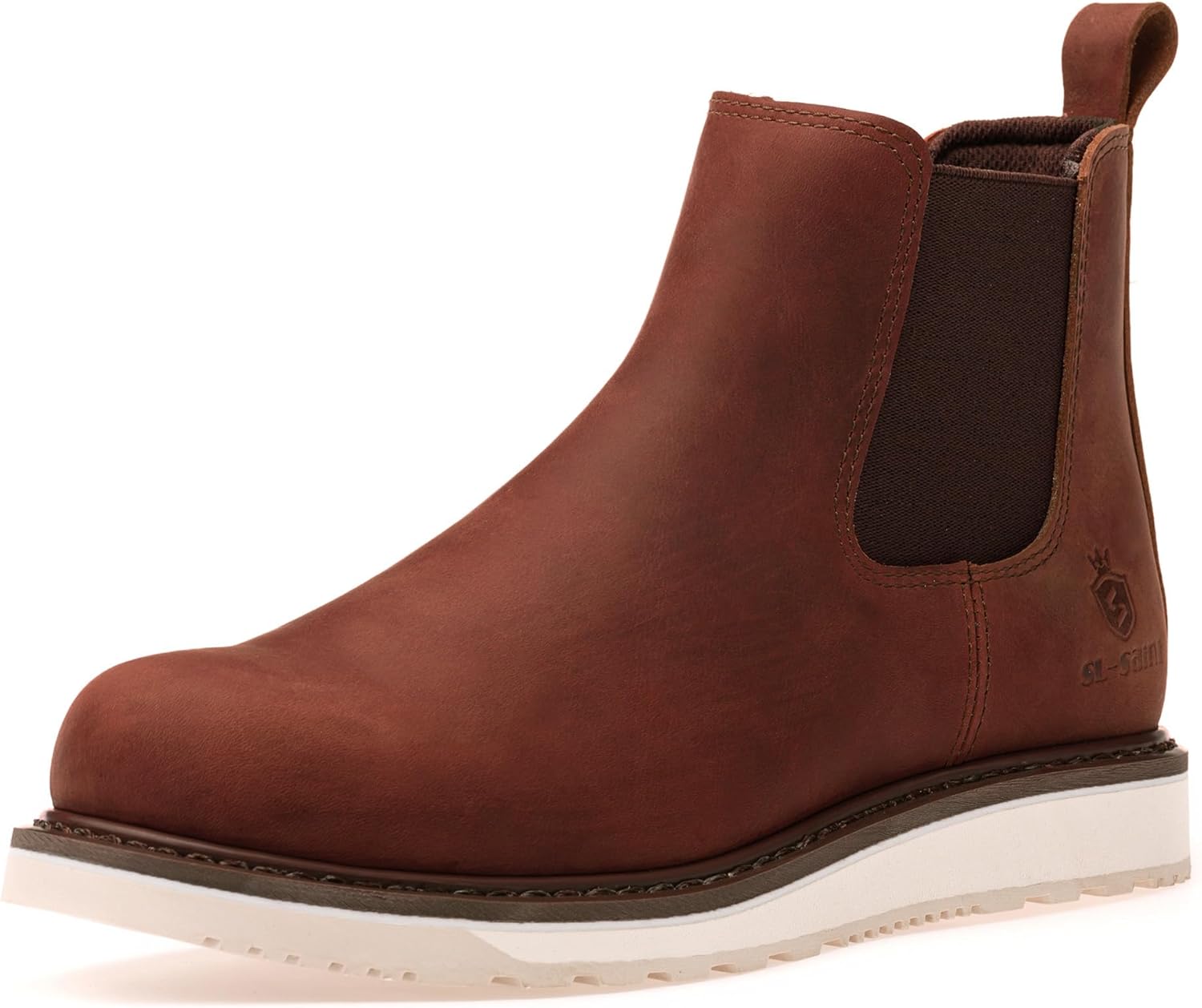 

Мужские ботинки челси с мягким носком ручной работы, классический стиль, натуральная кожа высшего качества, базовая рабочая обувь Sl-Saint, коричневый