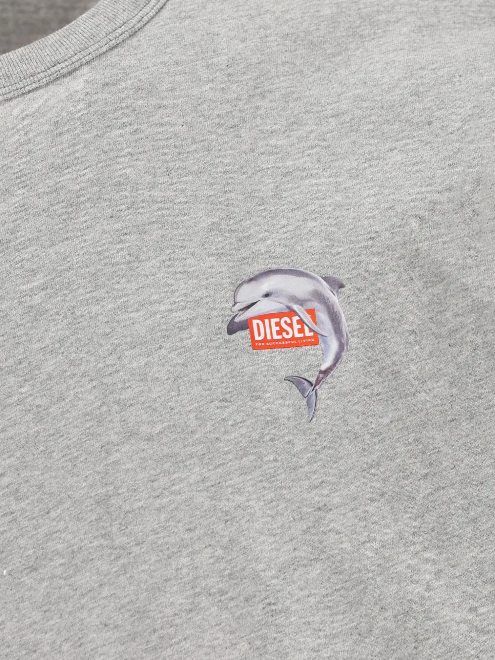 Футболка с круглым вырезом T-norm-Dolphin Diesel, серый — фото 3