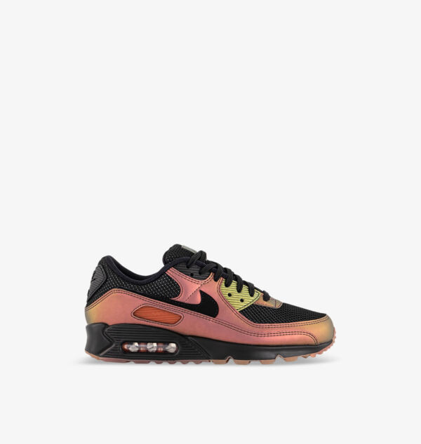 

Кроссовки Air Max 90 с сетчатым верхом и кожаным верхом Nike, черный
