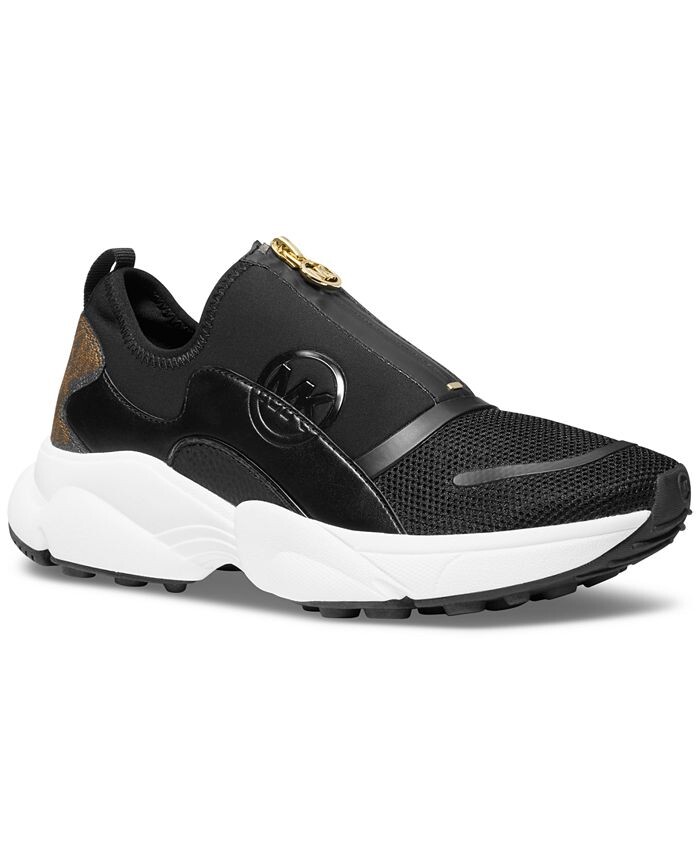 Женские беговые кроссовки MMK Sami Zip Trainer Michael Kors, коричневый