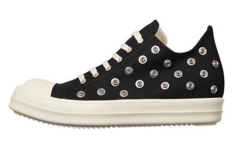 

Кроссовки Rick Owens DRKSHDW Low Sneaks Eyelet, черный / молочный
