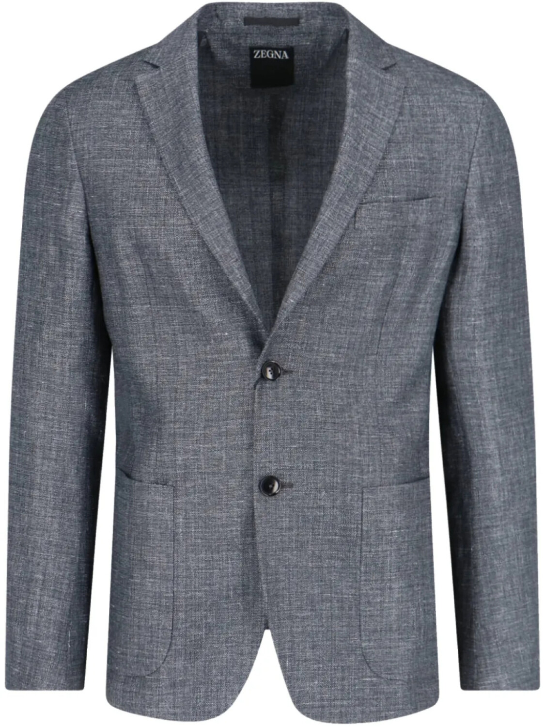 

Однобортный пиджак Zegna, серый