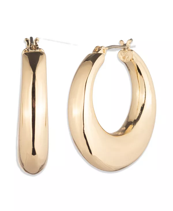 

Золотистые скульптурные серьги-кольца Lauren Ralph Lauren, gold