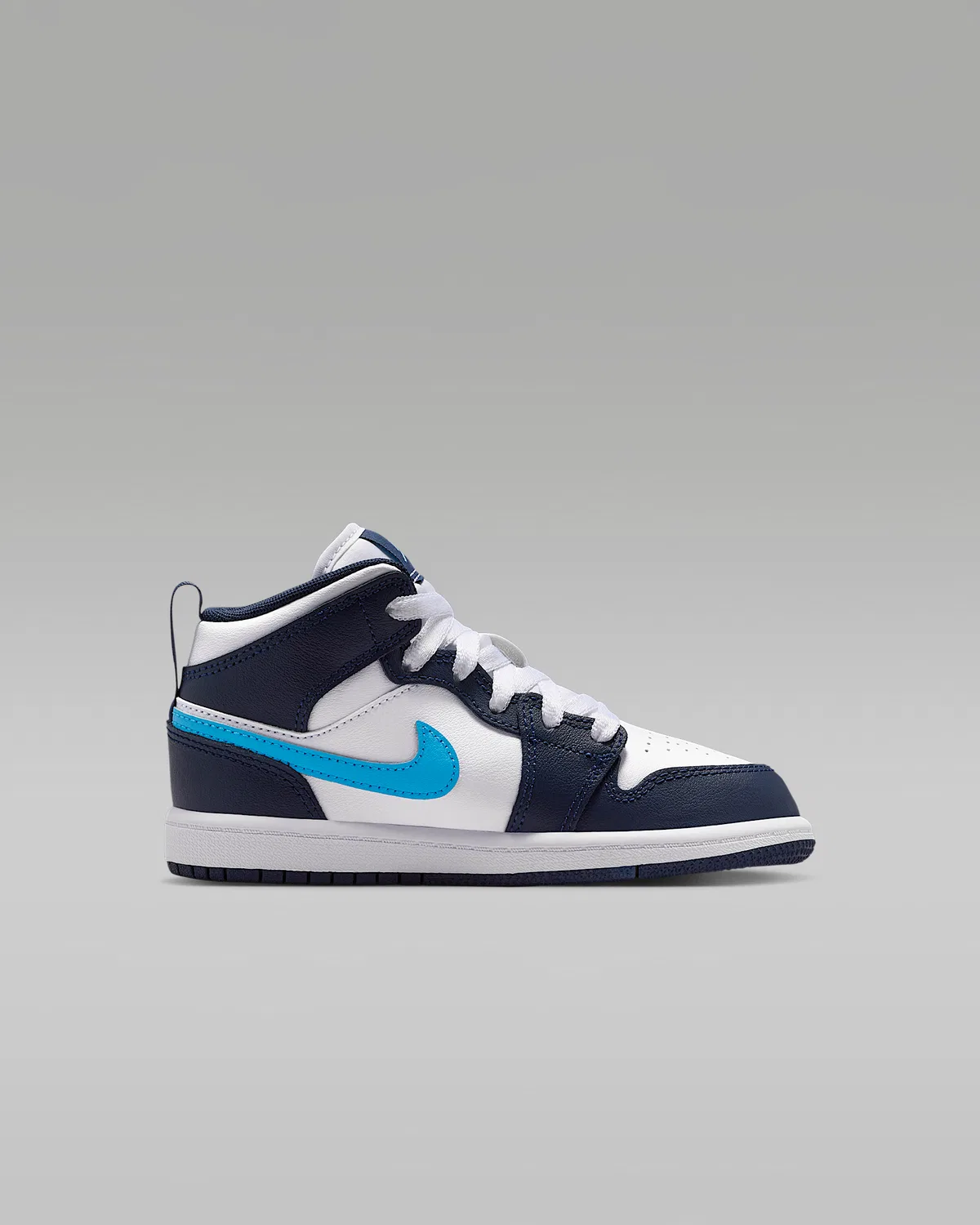 Кроссовки Jordan 1 Mid для малышей, Obsidian/White/Dark Powder Blue — фото 3