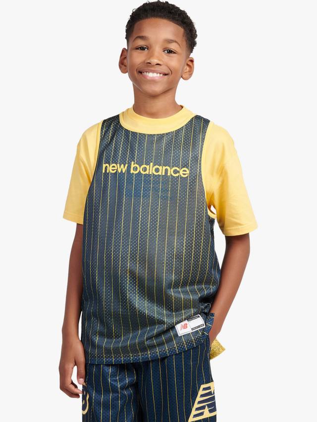 

Детский реверсивный топ без рукавов Hoops New Balance, Clementine