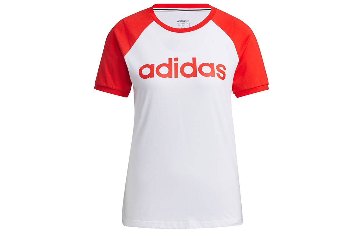 

Футболка с рукавом реглан женская белая Adidas Neo