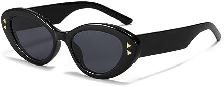 

Ретро-очки «кошачий глаз» для женщин и мужчин, классические винтажные солнцезащитные очки с защитой от УФ-излучения UV400 для использования на открытом воздухе MTZJH, Black