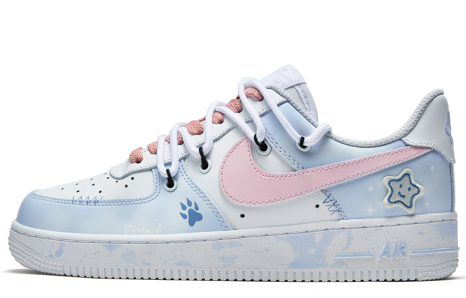 

Кроссовки Nike Air Force 1 Skateboarding Shoes Women's Low-top Blue, синий