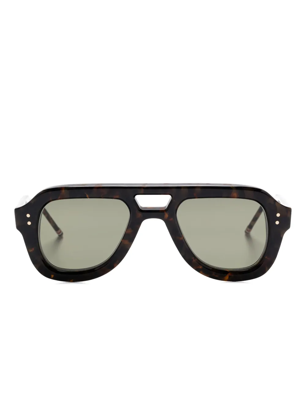 

Солнцезащитные очки в оправе «пилот» Thom Browne Eyewear, коричневый