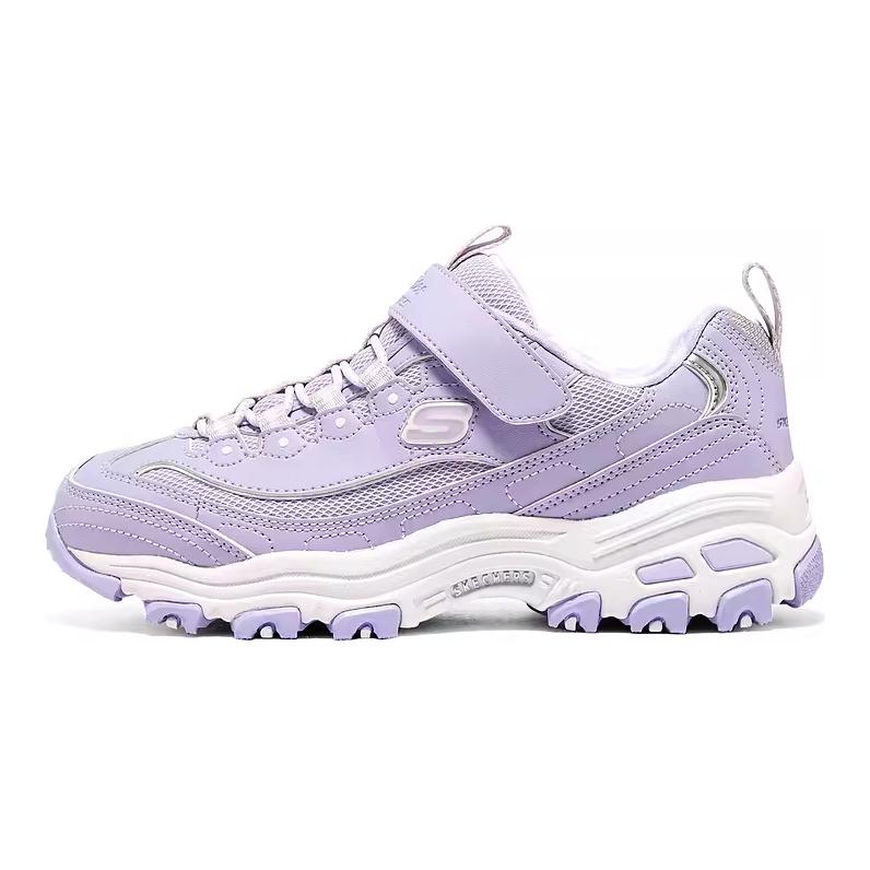 

Skechers Kids Противоскользящие износостойкие детские кроссовки для повседневной носки, фиолетовые, для подростков