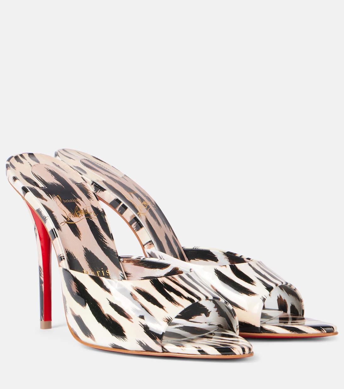Miss Z 100 лаковые мюли Christian Louboutin, Vintage Rose /Lin Vintage Rose
