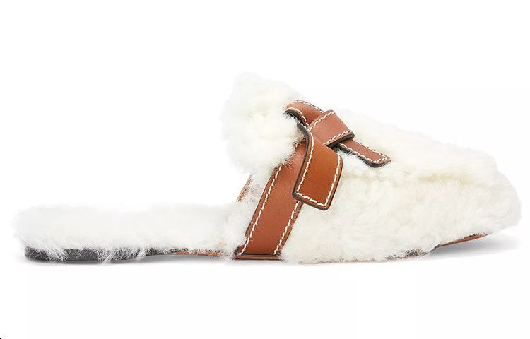 LOEWE Стильные женские сандалии белого цвета — фото 3