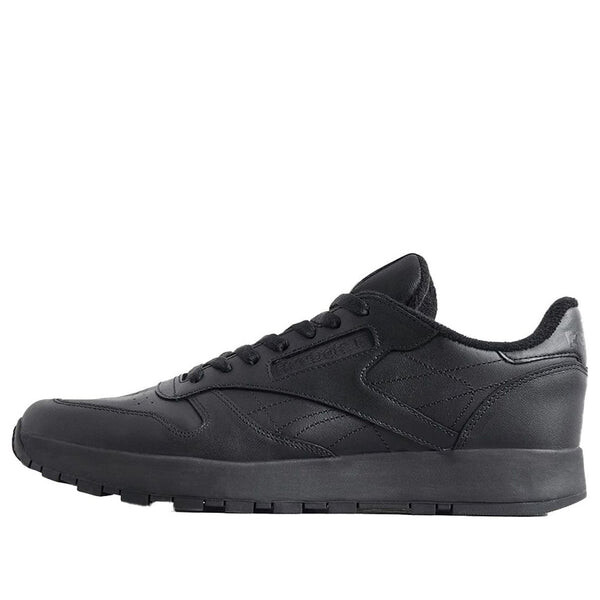 

Кроссовки maison margiela x classic leather tabi 'black' Reebok, черный