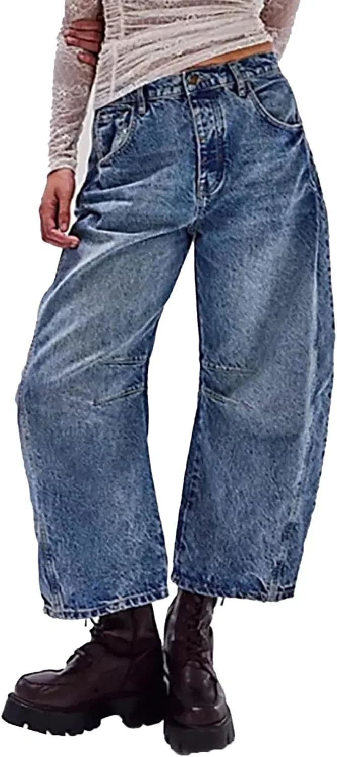 

Джинсы Baggy Women Mid Rise Wide Leg