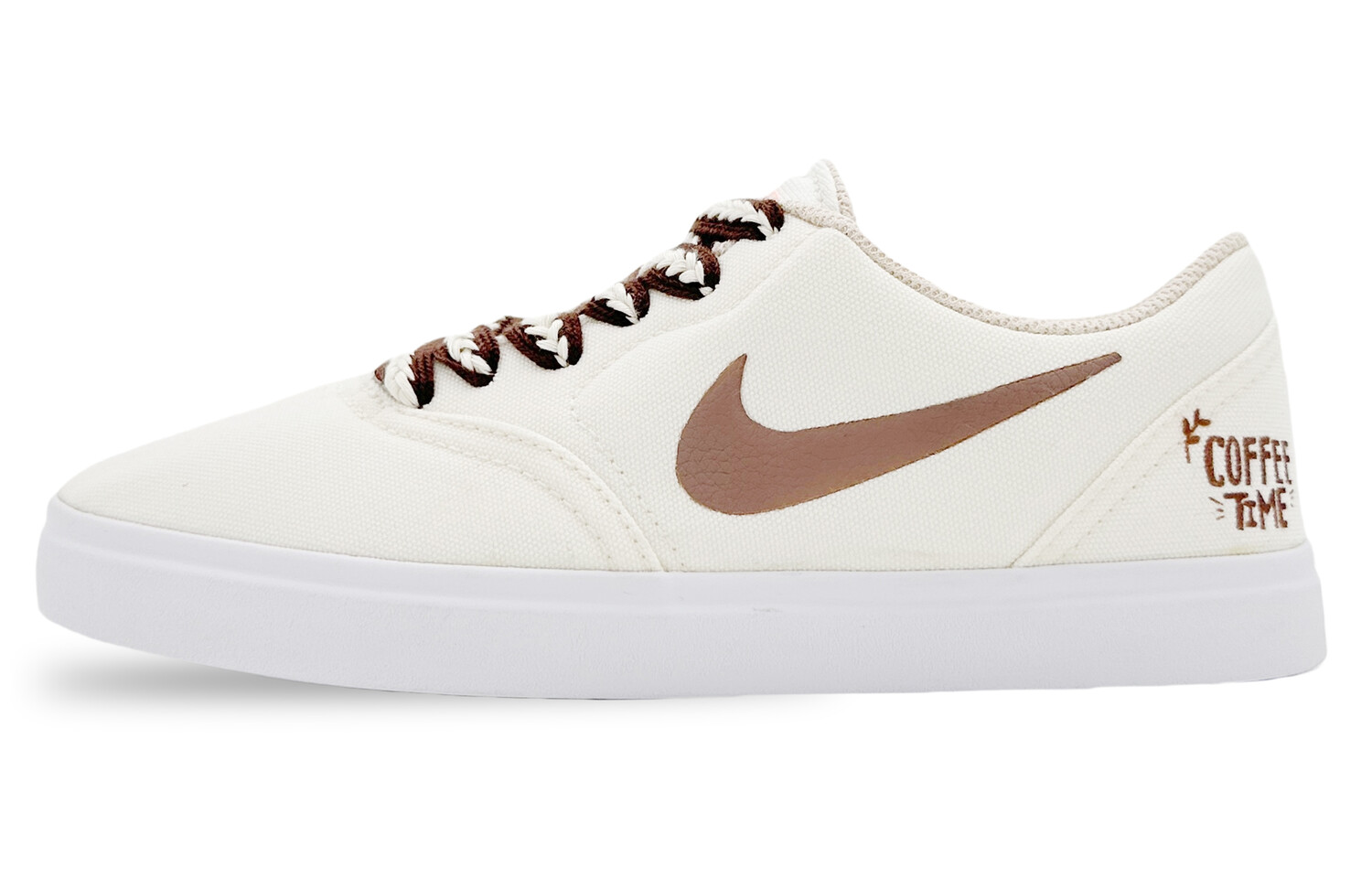 

Кроссовки Nike SB Check Skateboarding Shoes Women's Low-top White/Brown, цвет Customized